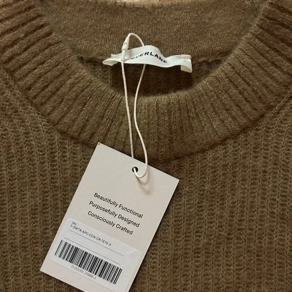 Everlane Women’s Alpaca Sweater in Brown size small NWT - Picture 2 of 4